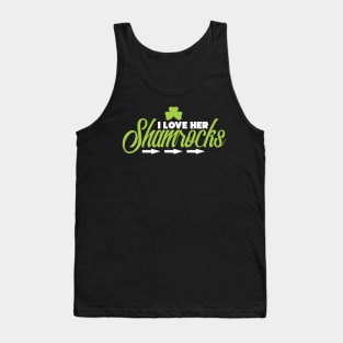 Cute I Love Her Shamrocks St. Patrick's Day Tank Top